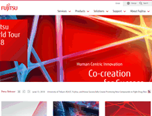 Tablet Screenshot of fujitsu.com